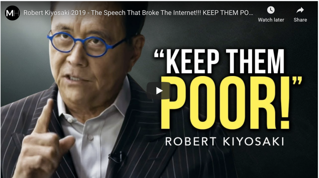 Robert Kiyosaki Rich Dad Poor dad speech